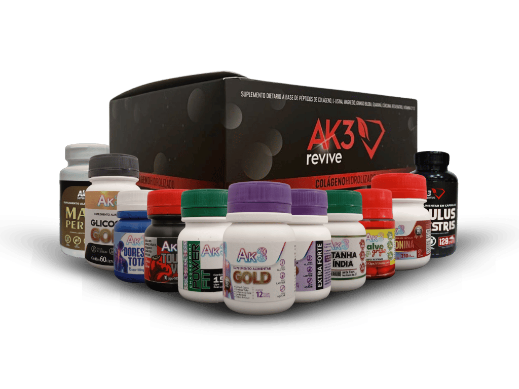 Linha de produtos AK3 Suplementos