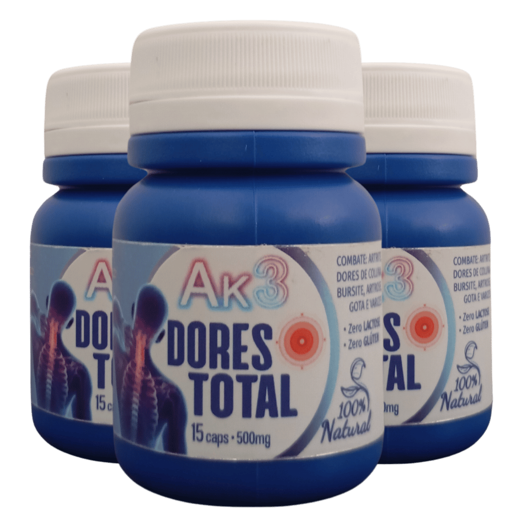 dores total ak3 kit 3 potes